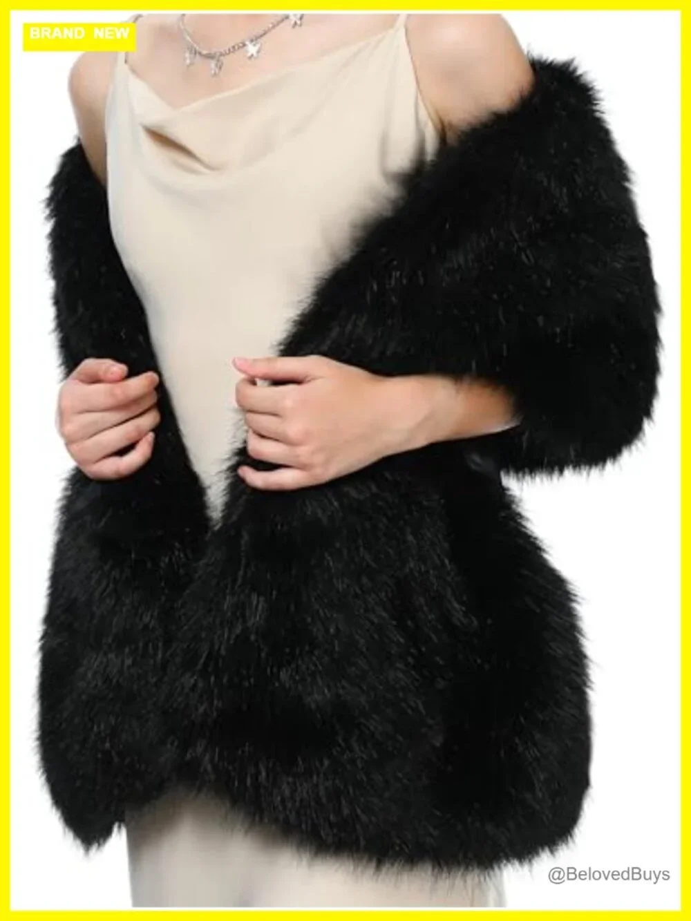 Faux Fur Headband and Shawl Collar Scarf Set